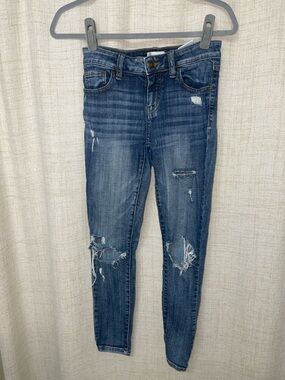 Windsor Distressed Blue Women's Skinny Jeans